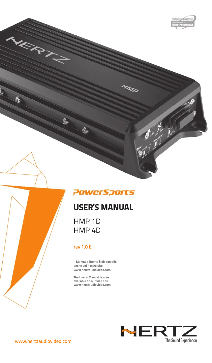 Page n°1 - Manuel utilisateur Hertz HMP 1D