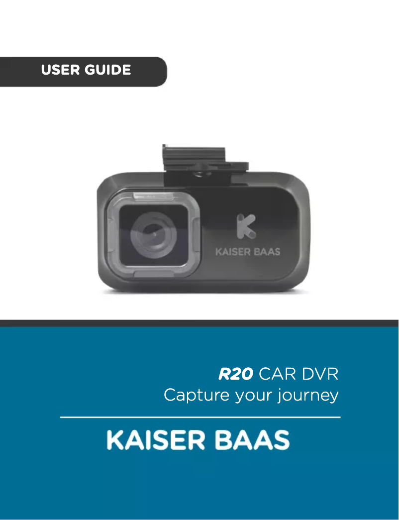 Image de la première page du manuel de l'appareil R20