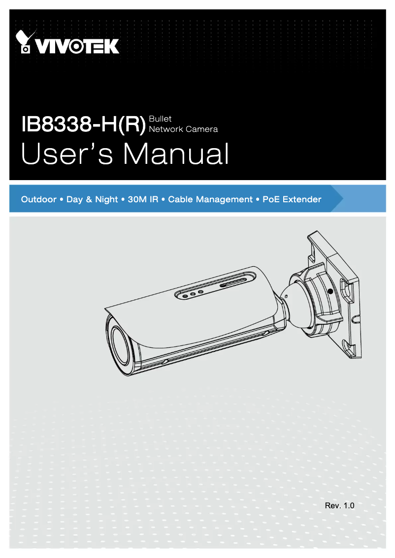 Image de la première page du manuel de l'appareil IB8338-H