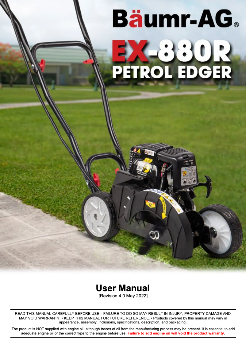 Page 1 de la notice Manuel utilisateur Baumr-AG EX-880R