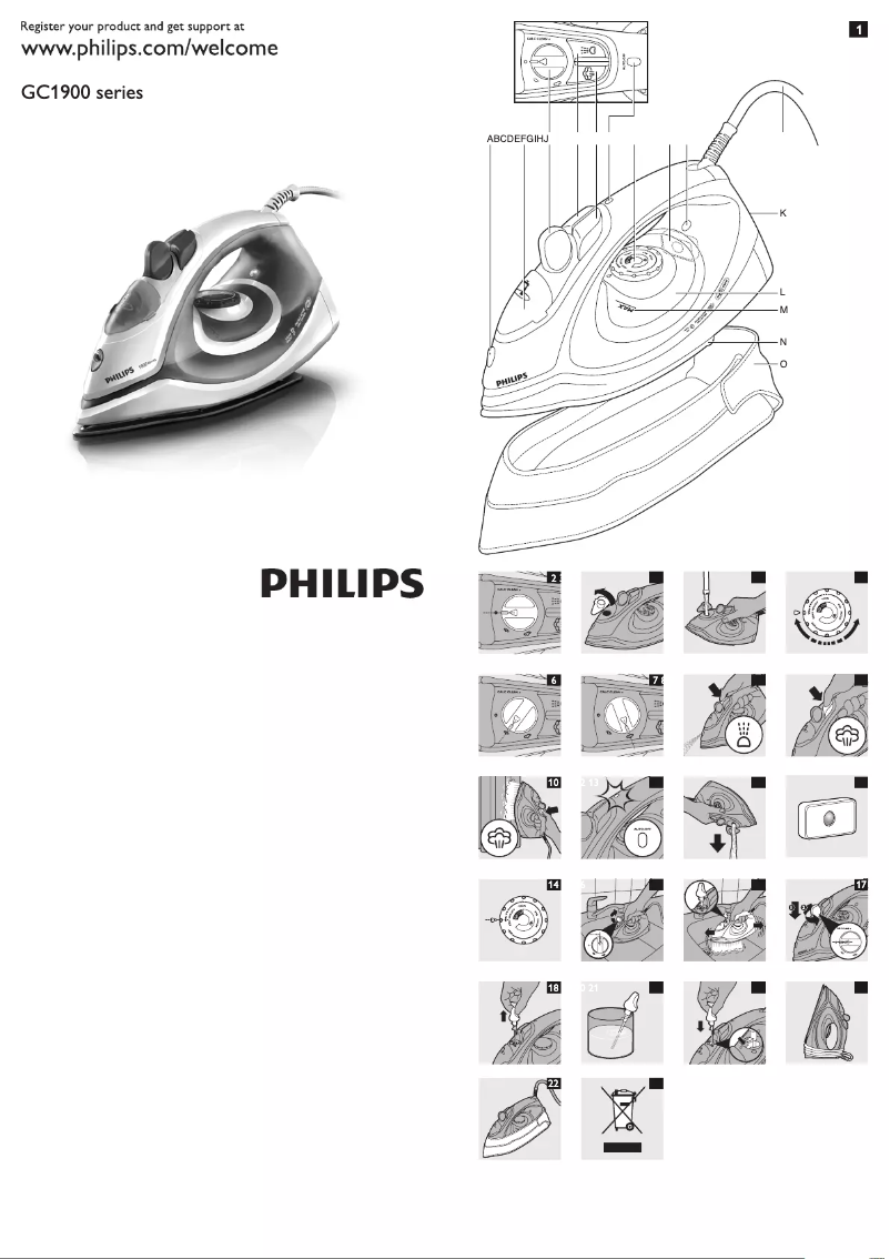 Image de la première page du manuel de l'appareil 1900 series GC1910