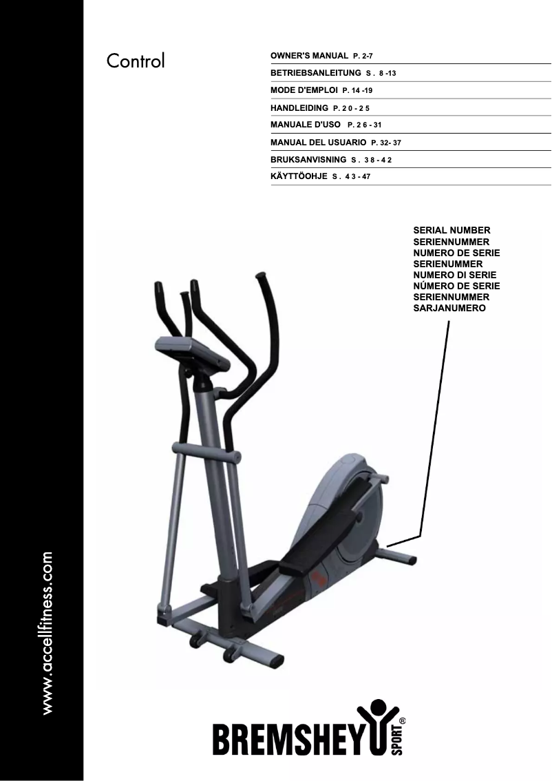 Page 1 de la notice Manuel utilisateur Bremshey Orbit Control 19