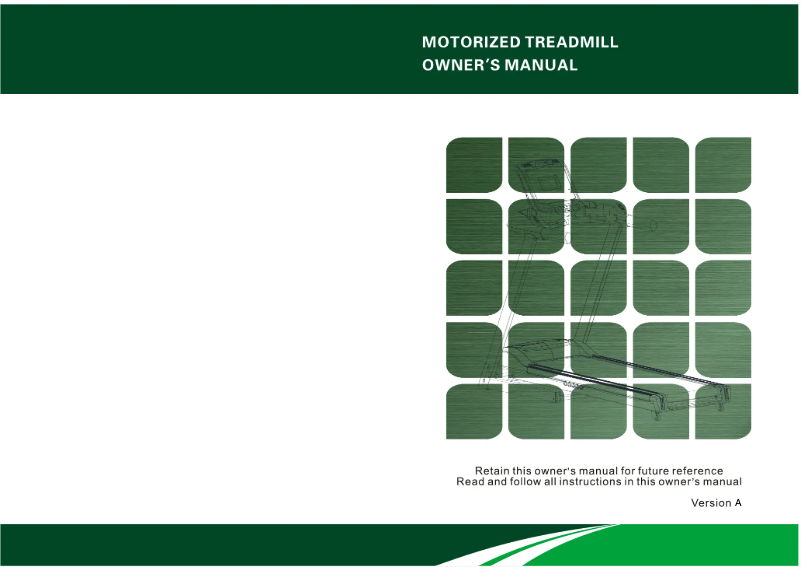 Page 1 de la notice Manuel utilisateur York Fitness T800 Plus