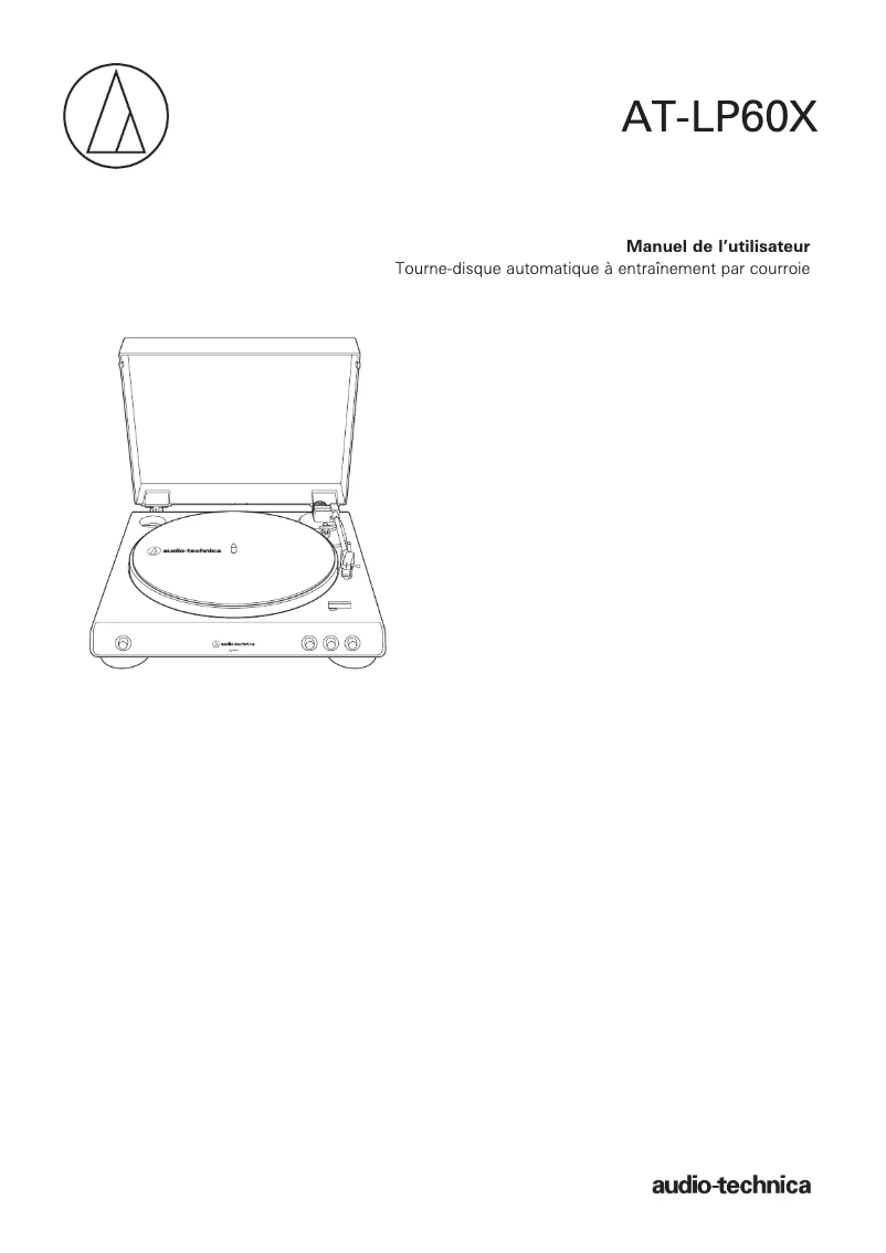 Page n°1 - Manuel utilisateur Audio-Technica AT-LP60X