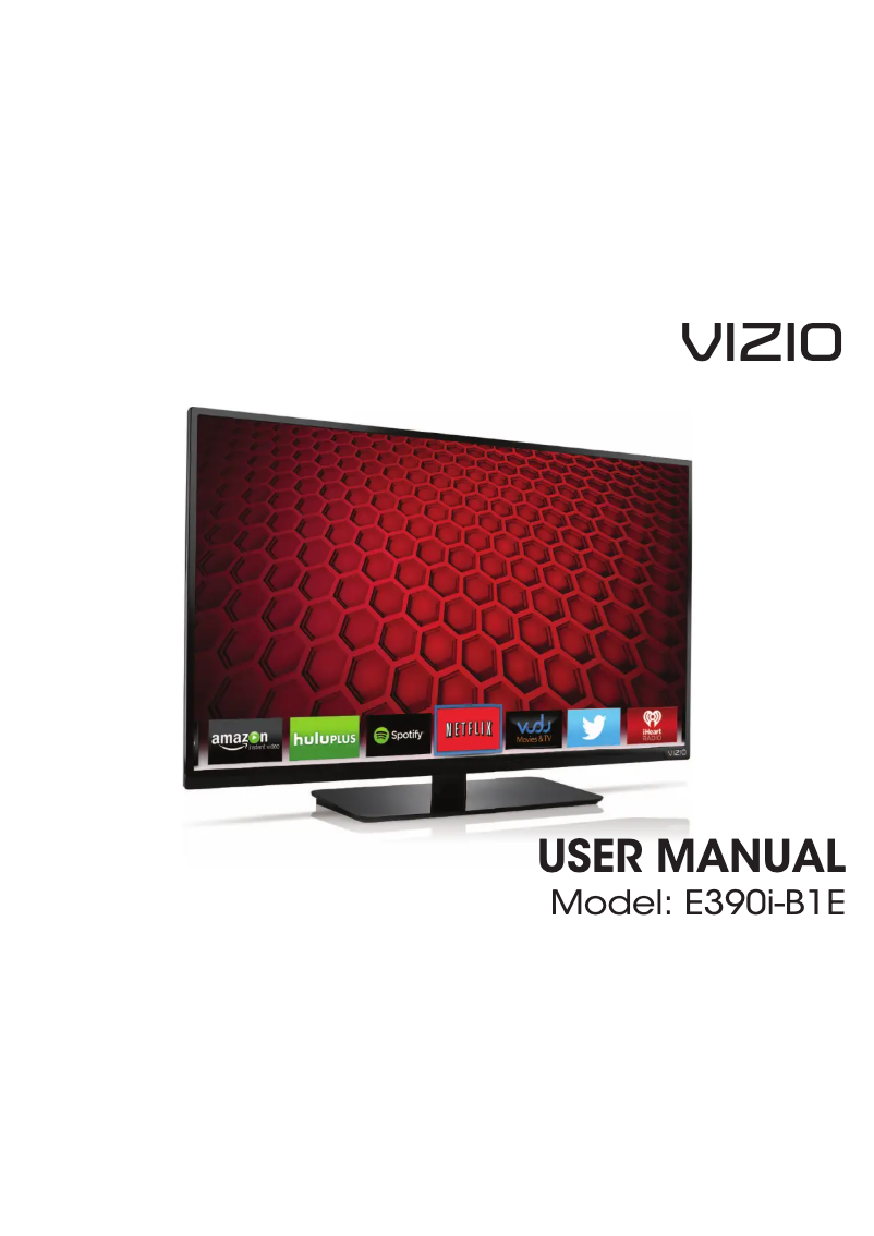 Page n°1 - Manuel utilisateur VIZIO E390i-B1E