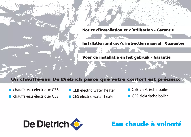 Image de la première page du manuel de l'appareil CEB