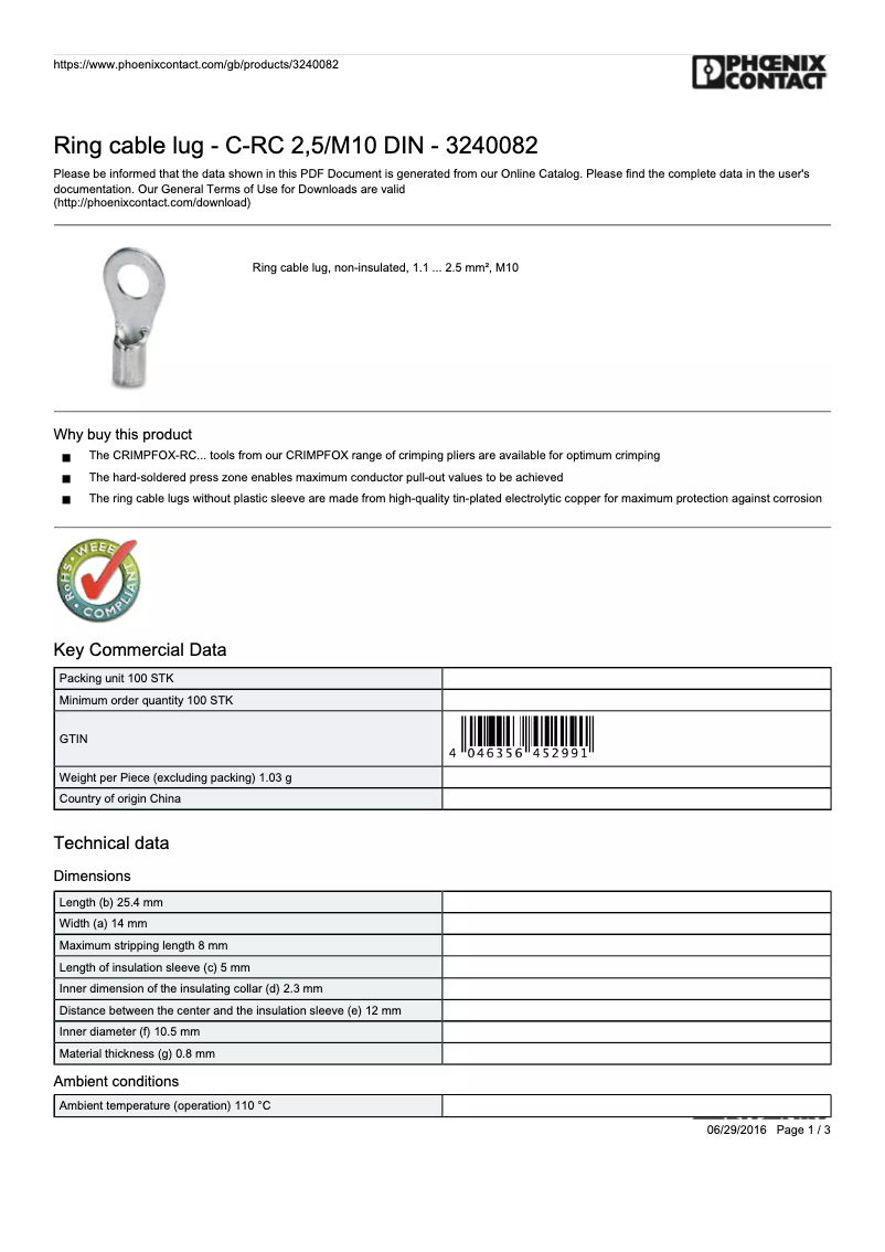 Image de la première page du manuel de l'appareil 3240082