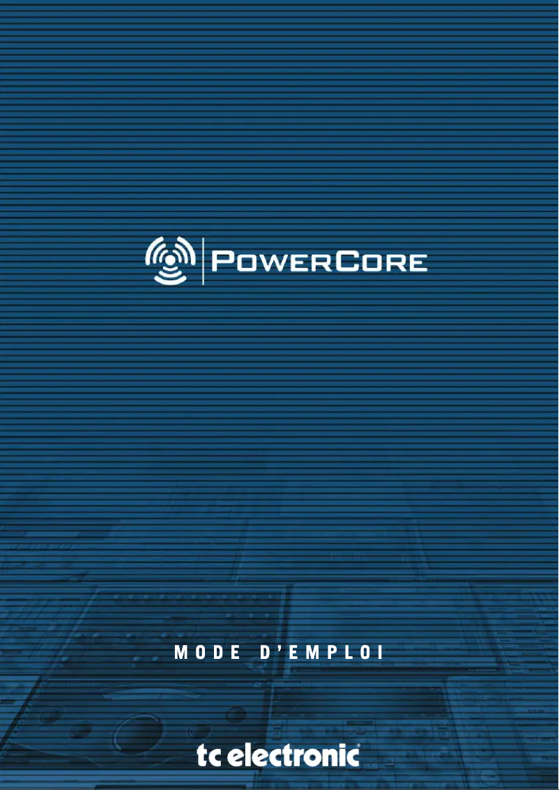 Image de la première page du manuel de l'appareil PowerCore PCI MKII