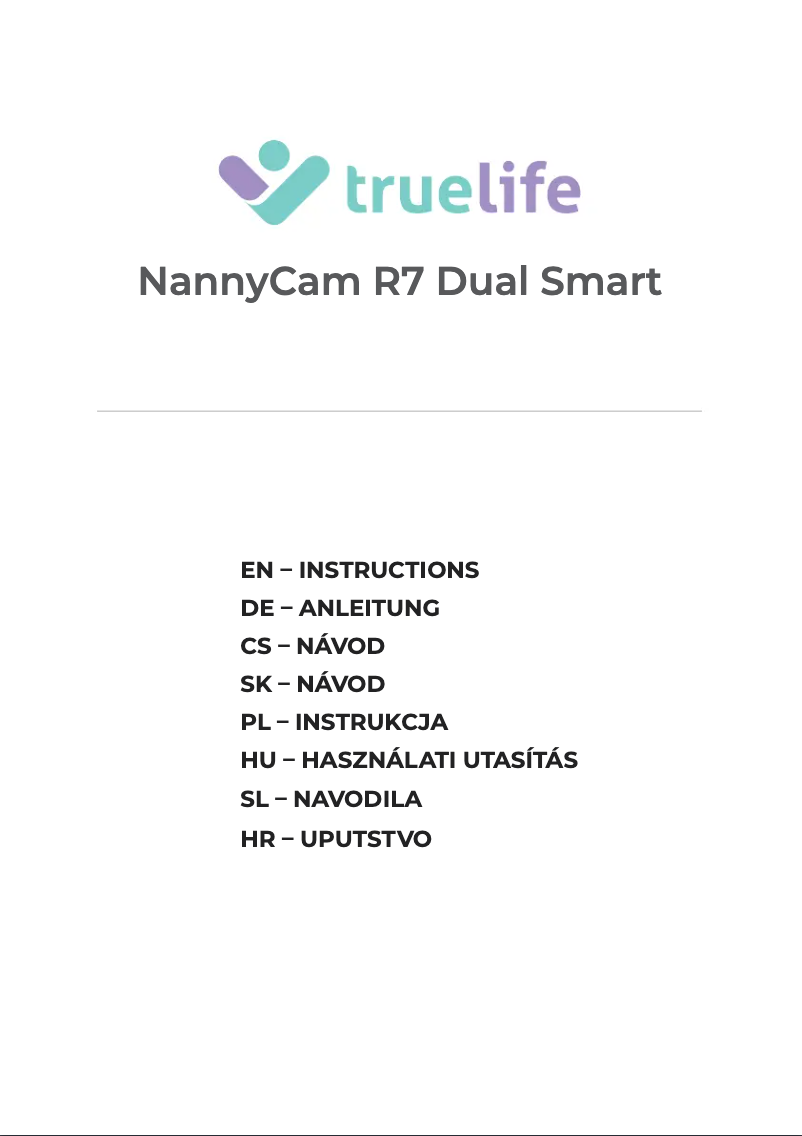 Image de la première page du manuel de l'appareil NannyCam R7 Dual Smart