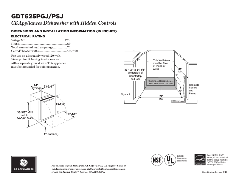 Image de la première page du manuel de l'appareil GDT625PSJSS