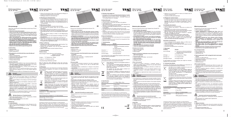 Página 1 del manual Manual de usuario TFA Jazz 50.1001.54
