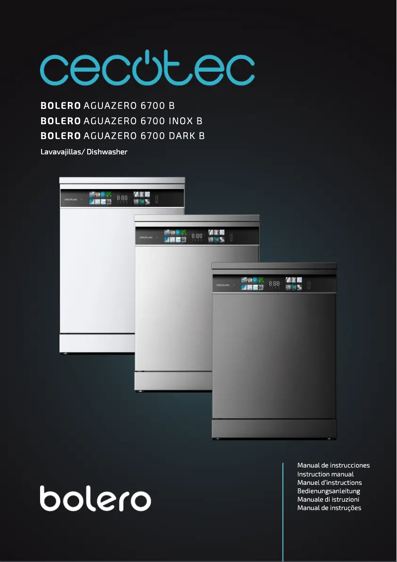 Image de la première page du manuel de l'appareil Bolero Aguazero 6700 Inox B