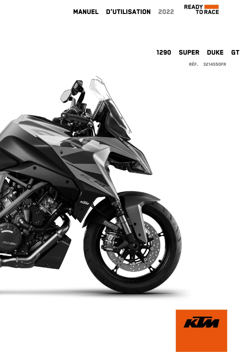 Página 1 del manual Manual de usuario KTM 1290 Super Duke GT (2022)