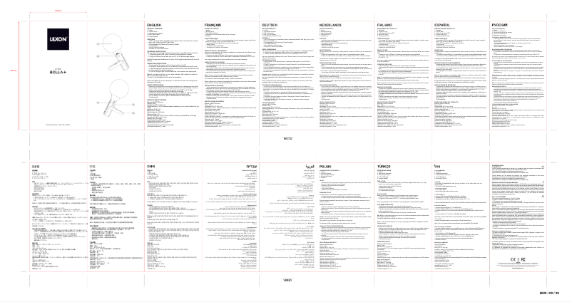 Image de la première page du manuel de l'appareil Bolla+