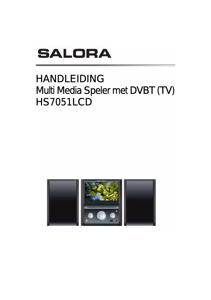 Page 1 de la notice Manuel utilisateur Salora HS7051LCD
