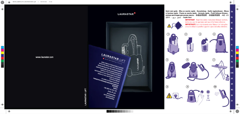 Page 1 de la notice Manuel utilisateur Laurastar Lift Xtra