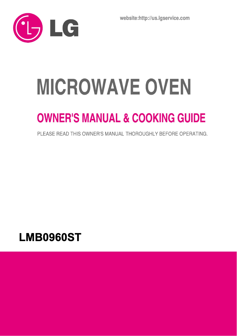 Image de la première page du manuel de l'appareil LMB0960