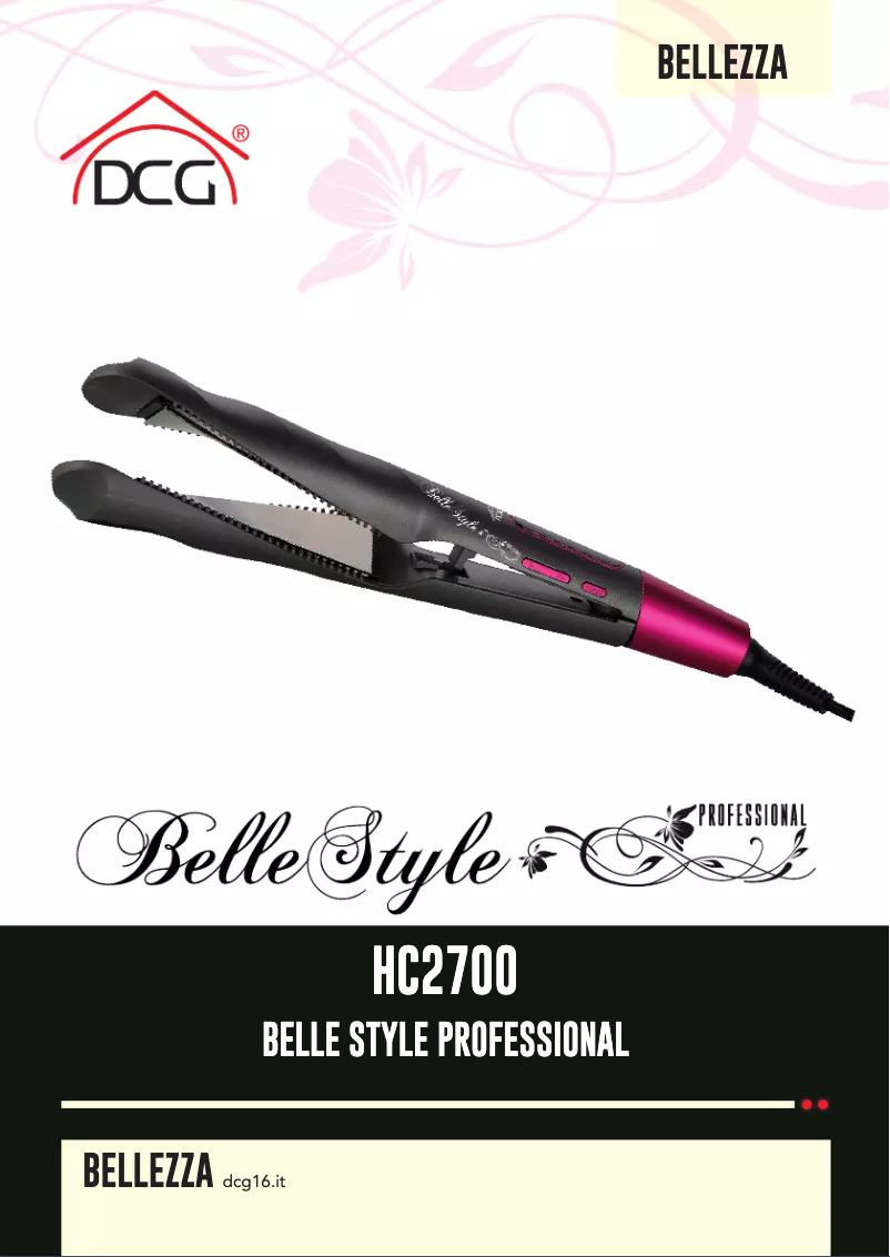 Page n°1 - Manuel utilisateur DCG HC2700
