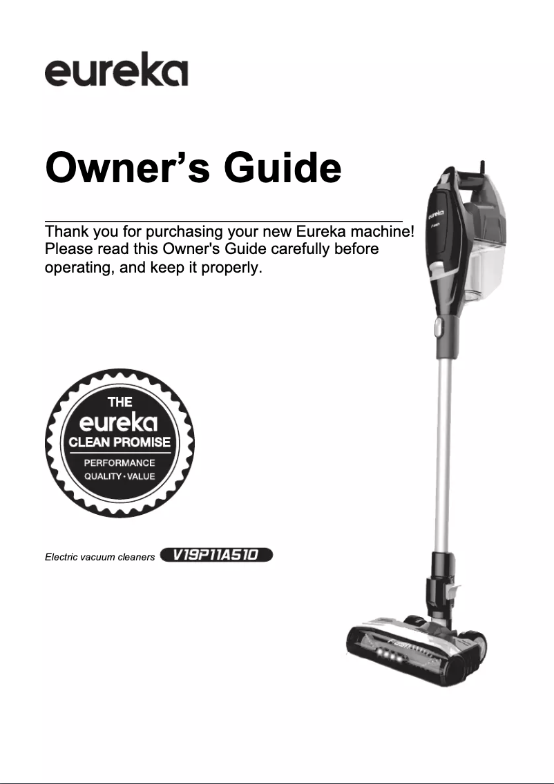 Page n°1 - Manuel utilisateur Eureka Flash HDSV19