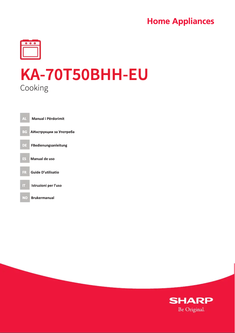 Page n°1 - Manuel utilisateur Sharp KA-70T50BHH-EU