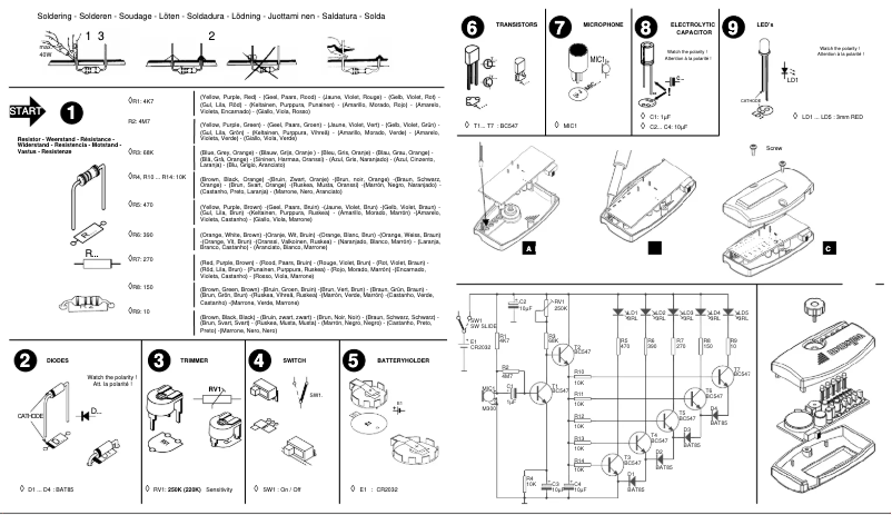 Page n°1 - Manuel utilisateur Velleman MK146