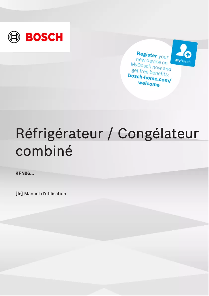 Image de la première page du manuel de l'appareil KFN96APEA