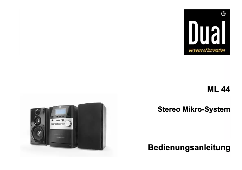 Image de la première page du manuel de l'appareil ML 44