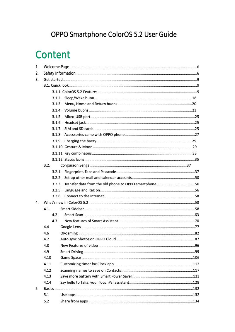 Page 1 de la notice Manuel utilisateur Oppo R17