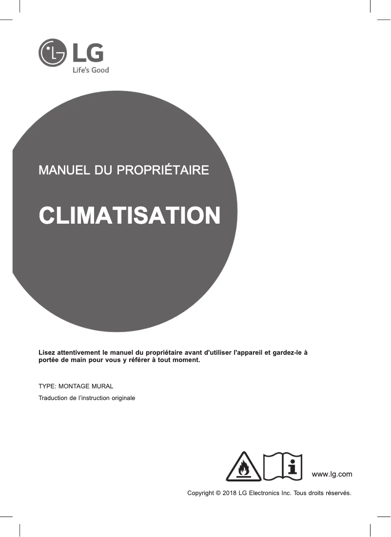 Page n°1 - Manuel utilisateur LG S18EQ