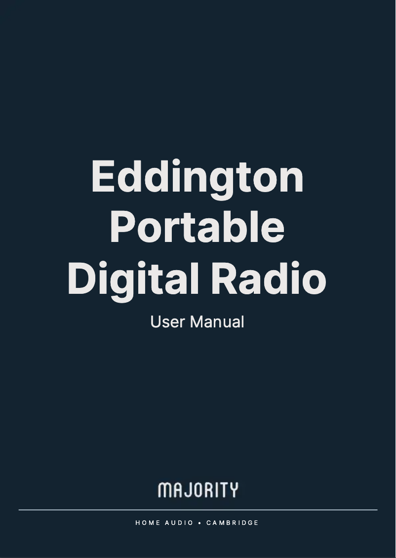 Image de la première page du manuel de l'appareil Eddington