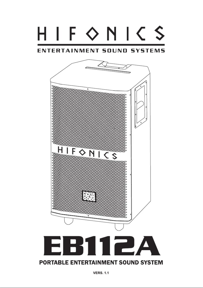 Page 1 de la notice Manuel utilisateur Hifonics EB112A