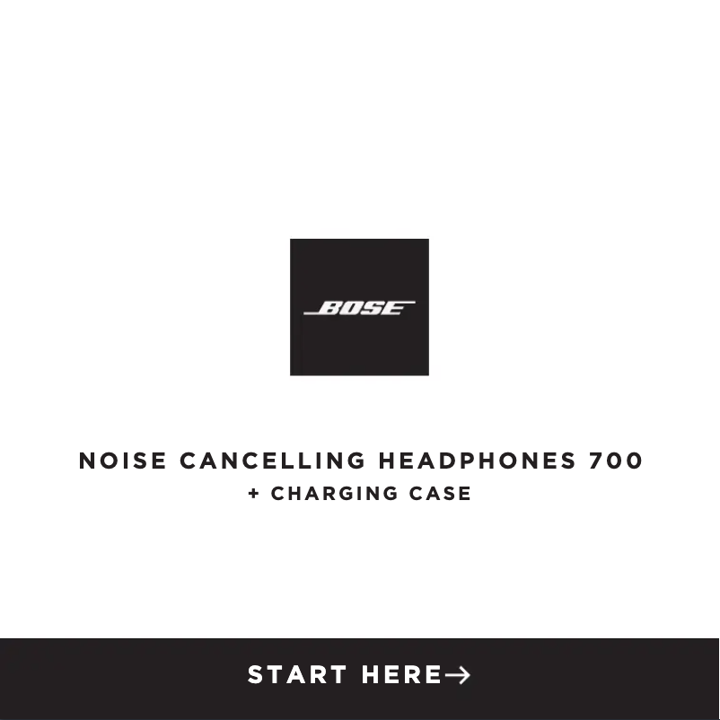 Page n°1 - Guide de démarrage rapide Bose Noise Cancelling Headphones 700