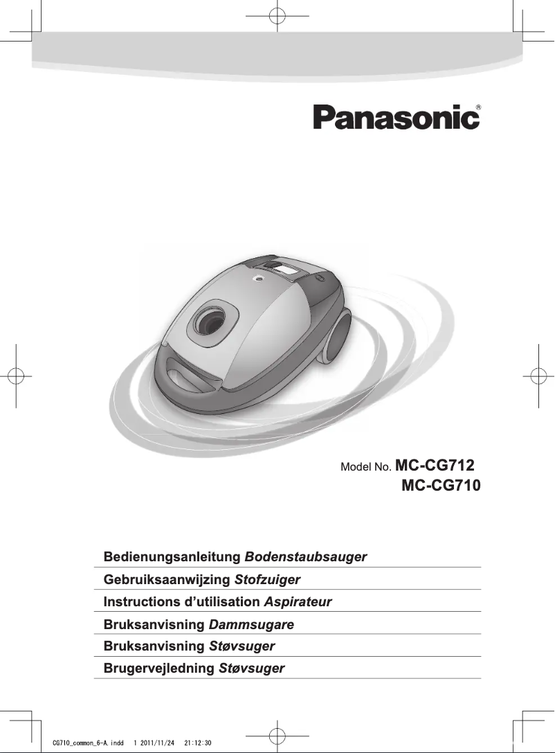 Page n°1 - Manuel utilisateur Panasonic MC-CG710RC79