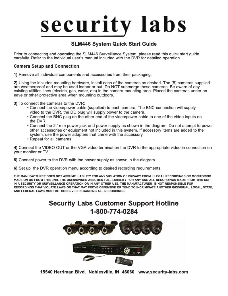 Imagen de la primera página del manual del dispositivo SLM446