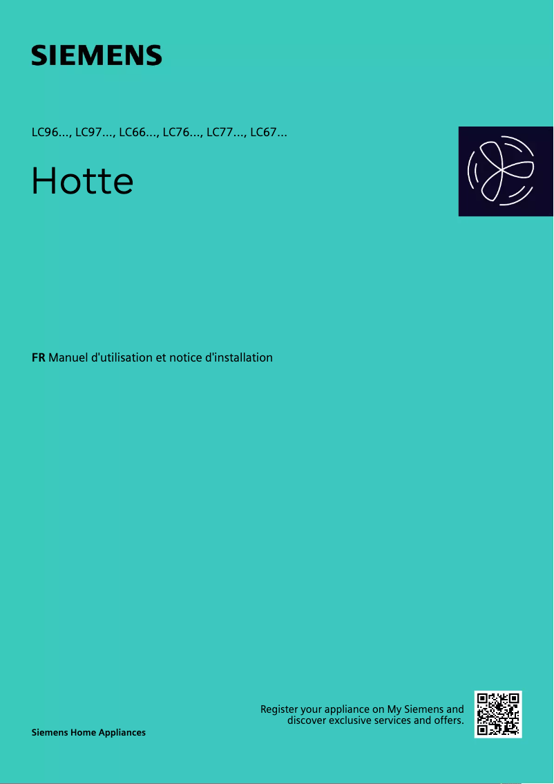 Page n°1 - Manuel utilisateur Siemens LC97BHM50