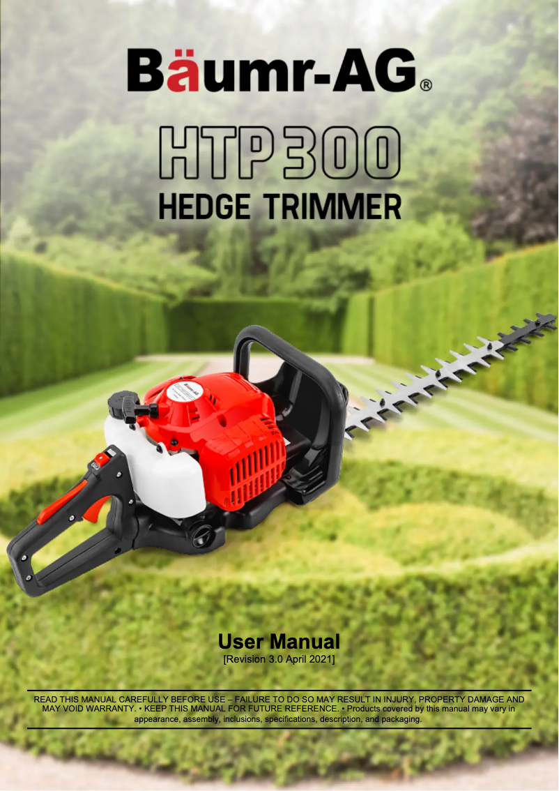 Page 1 de la notice Manuel utilisateur Baumr-AG HTP300