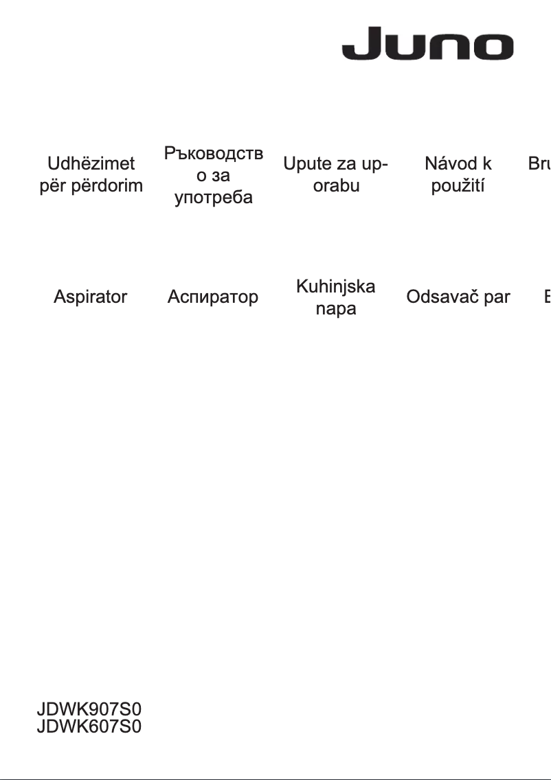 Page 1 de la notice Manuel utilisateur Juno JDWK607S0