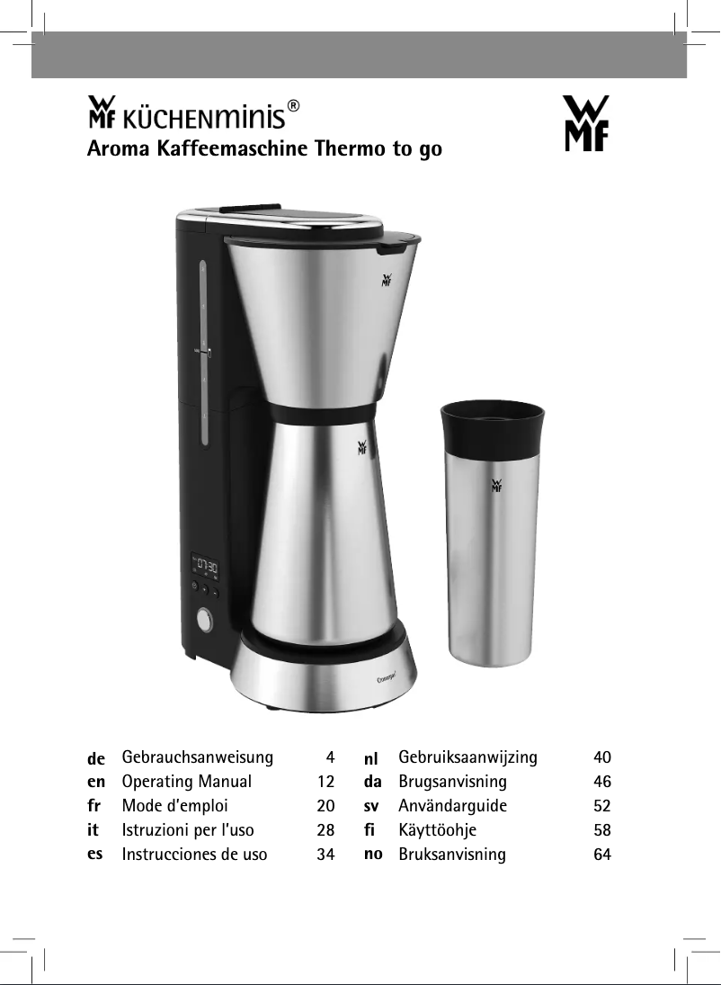 Image de la première page du manuel de l'appareil KÜCHENminis Aroma Thermo to go