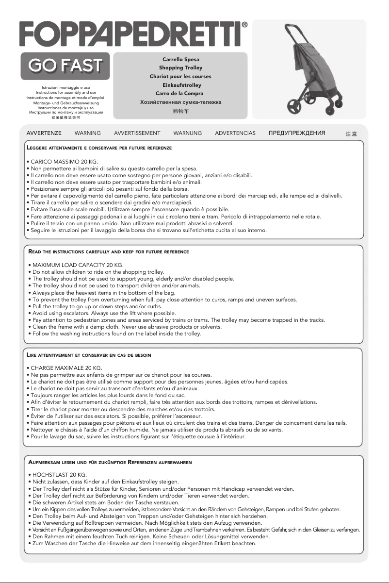 Page n°1 - Manuel utilisateur Foppapedretti Go Fast