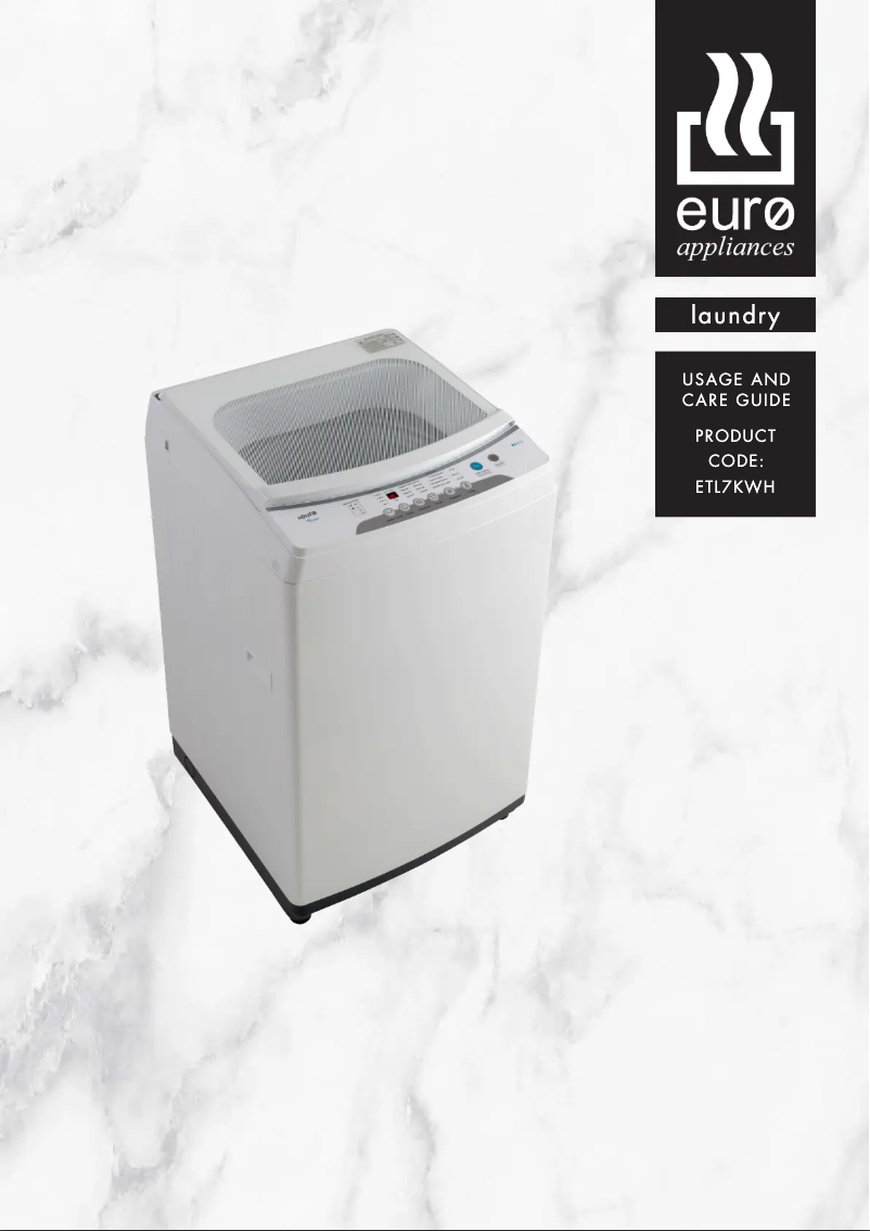 Image de la première page du manuel de l'appareil ETL7KWH