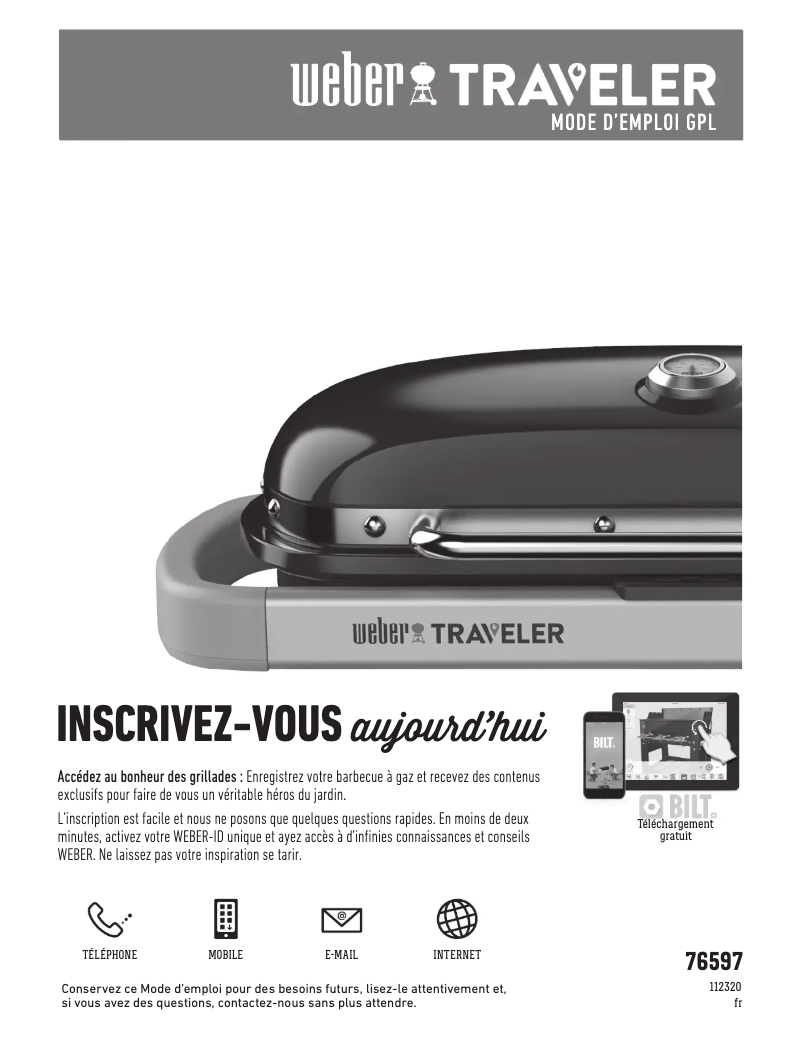 Image de la première page du manuel de l'appareil Traveler