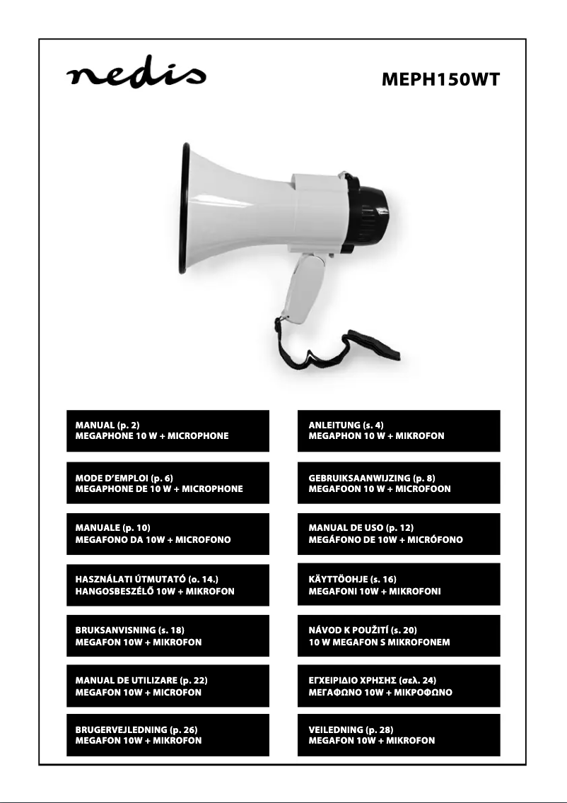 Page n°1 - Manuel utilisateur Nedis MEPH150WT