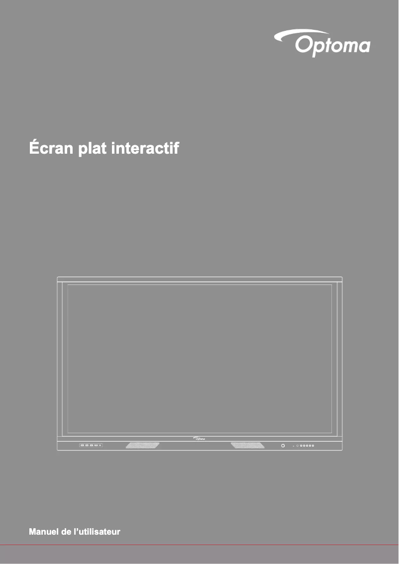 Page 1 de la notice Manuel utilisateur Optoma 3651RK