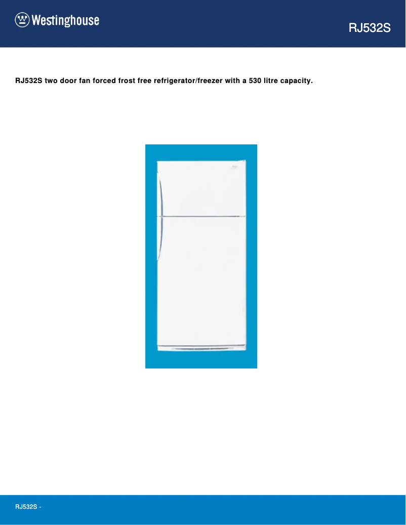 Image de la première page du manuel de l'appareil RJ532S