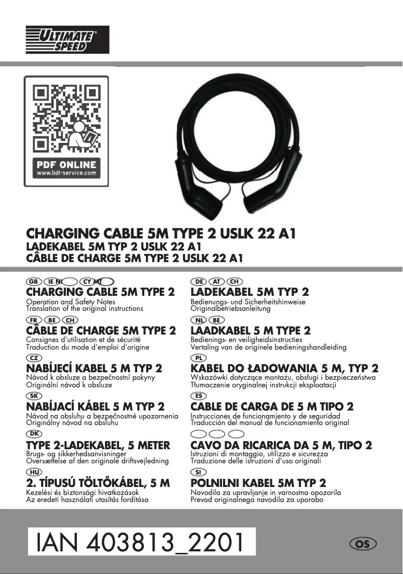 Image de la première page du manuel de l'appareil USLK 22 A1