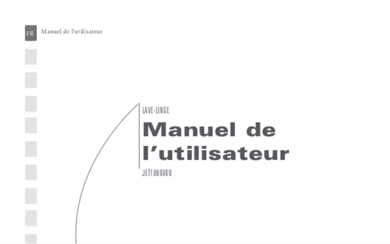 Image de la première page du manuel de l'appareil JET1006V60