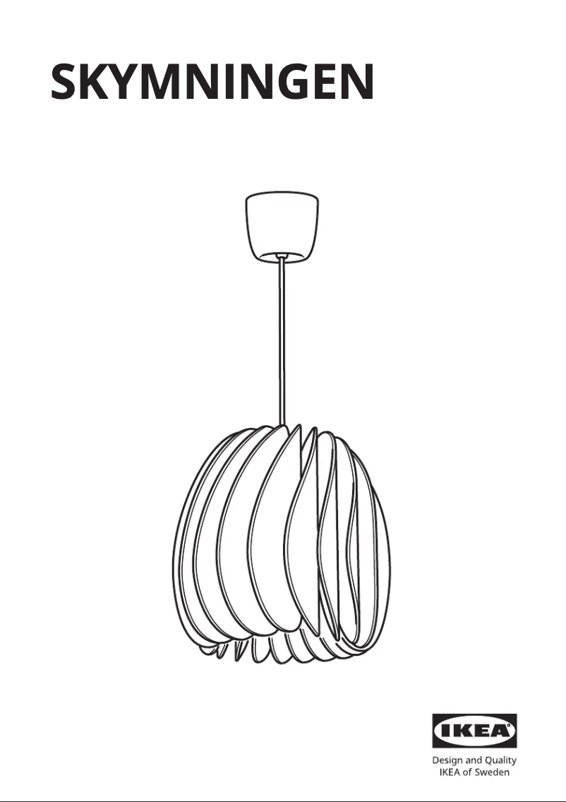 Image de la première page du manuel de l'appareil SKYMNINGEN 705.283.57