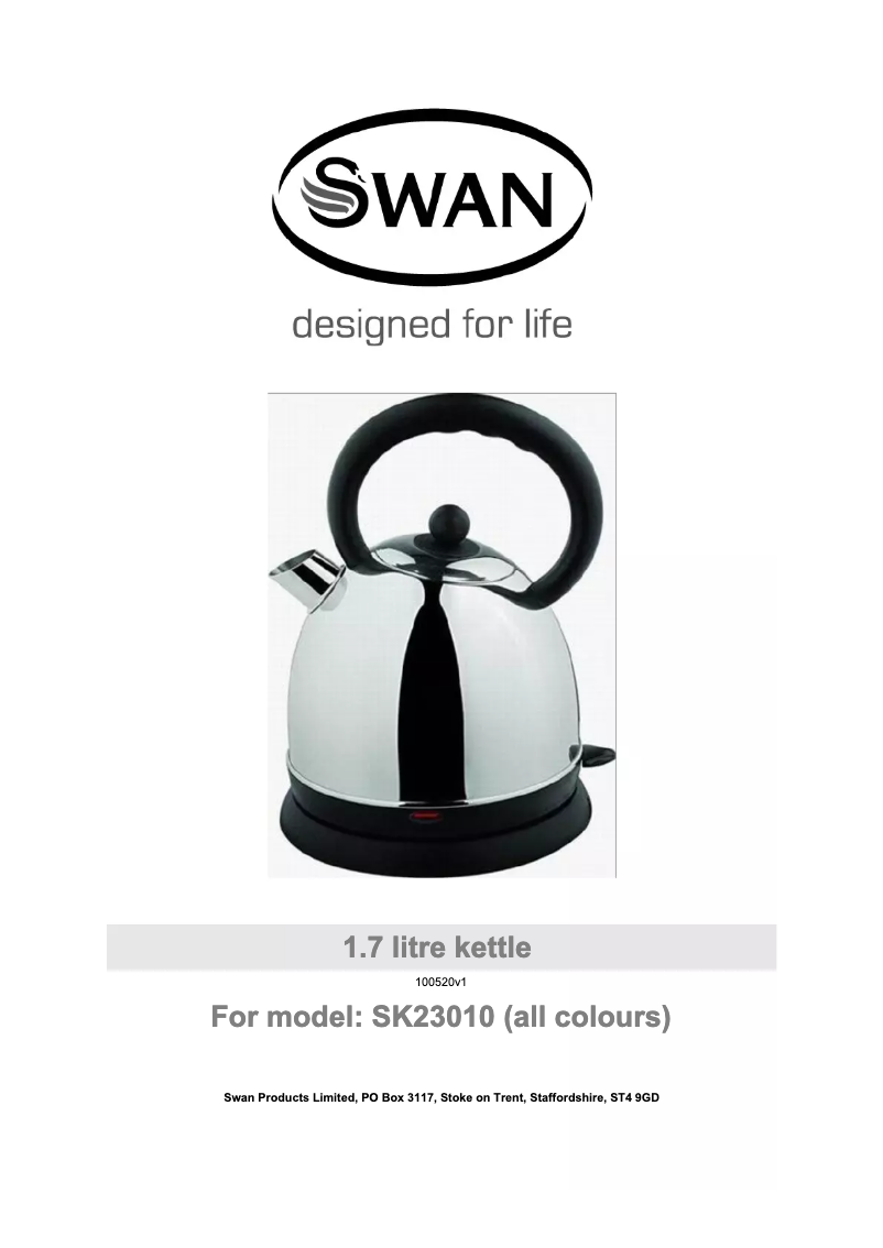 Page 1 de la notice Manuel utilisateur Swann SK23010TELN