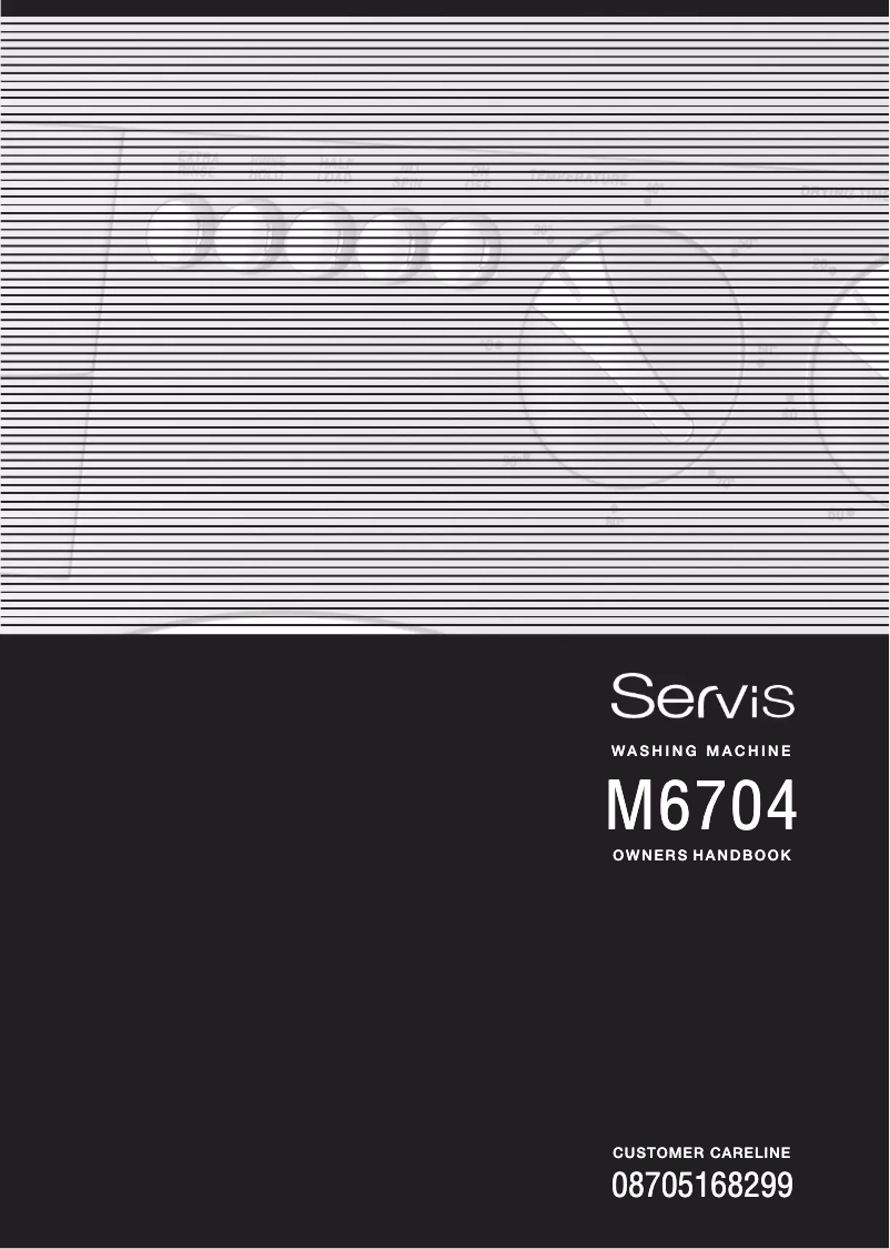 Page n°1 - Manuel utilisateur Servis M6704W