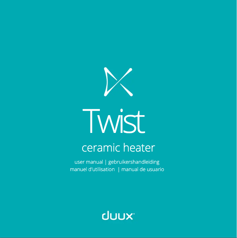 Image de la première page du manuel de l'appareil Twist DXFH02